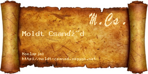 Moldt Csanád névjegykártya